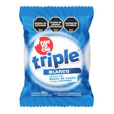 ALFAJOR  FANTOCHE TRIPLE BLANCO 85GRS